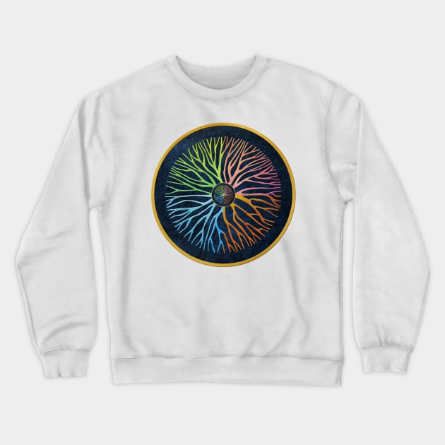 Life Tree Mandala Crewneck Sweatshirt by aklara